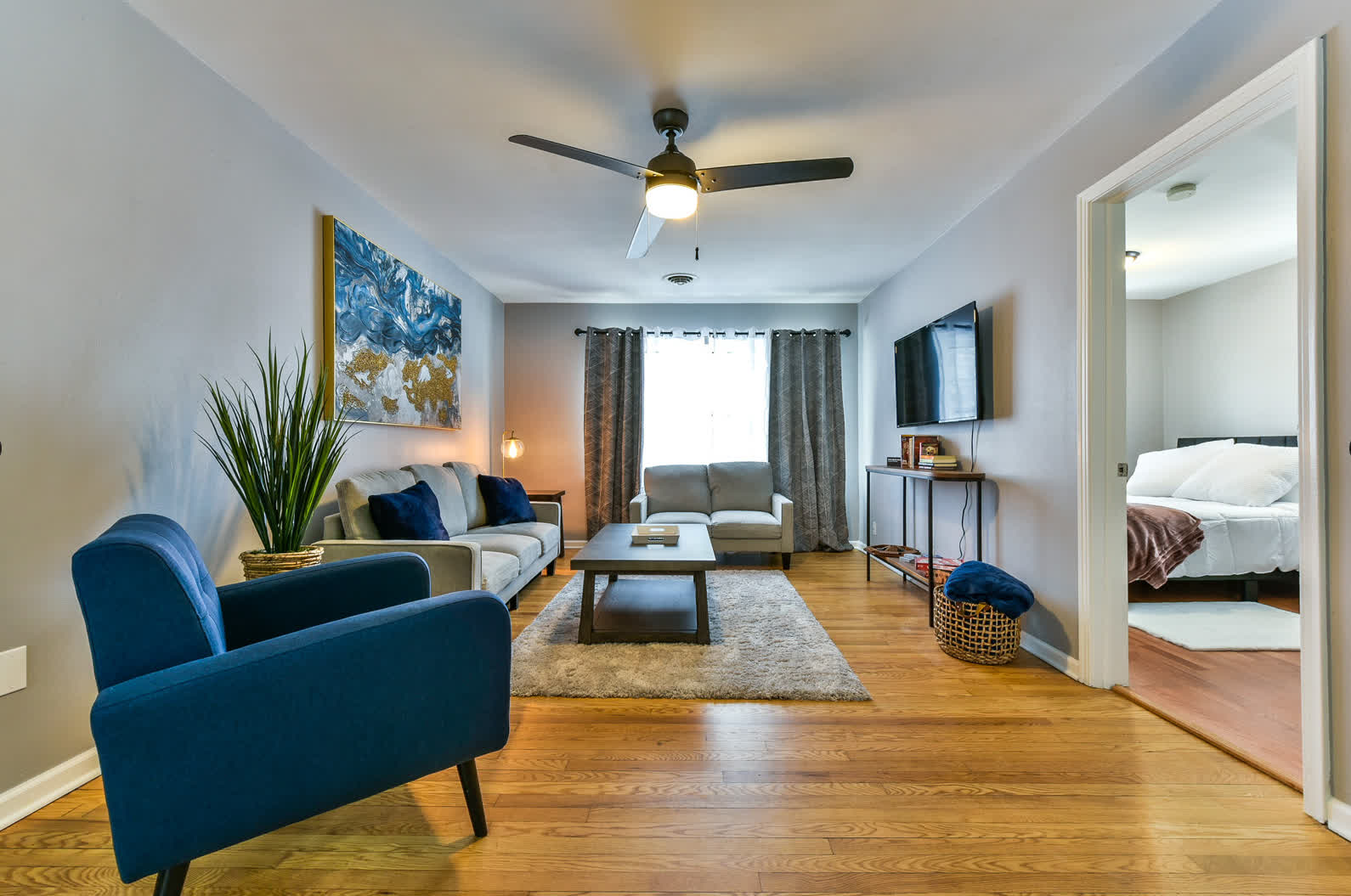 3rd St Airbnb interior: DYS Invest creating a comfortable and stylish space for guests.